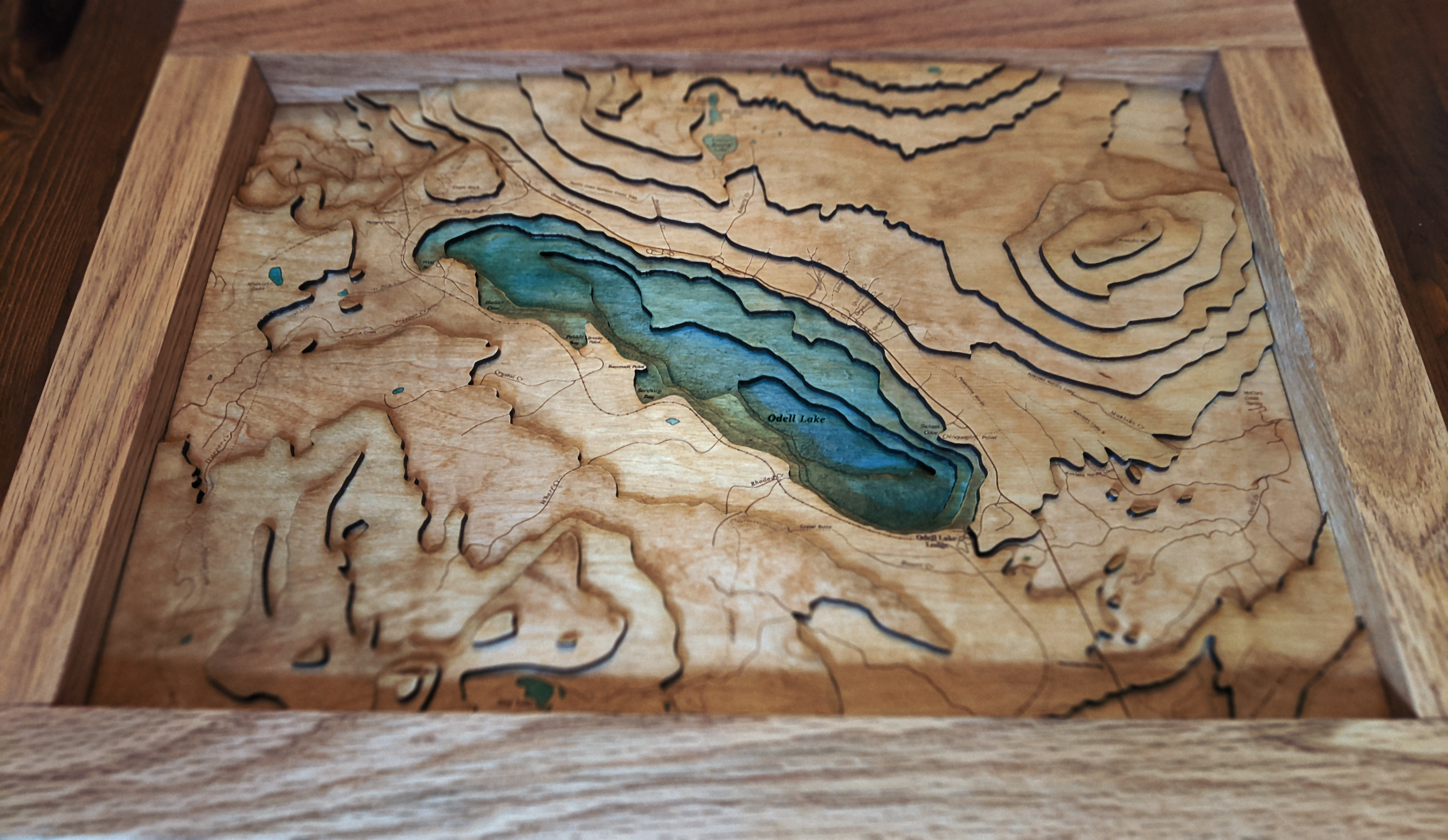 Odell Lake topographic map